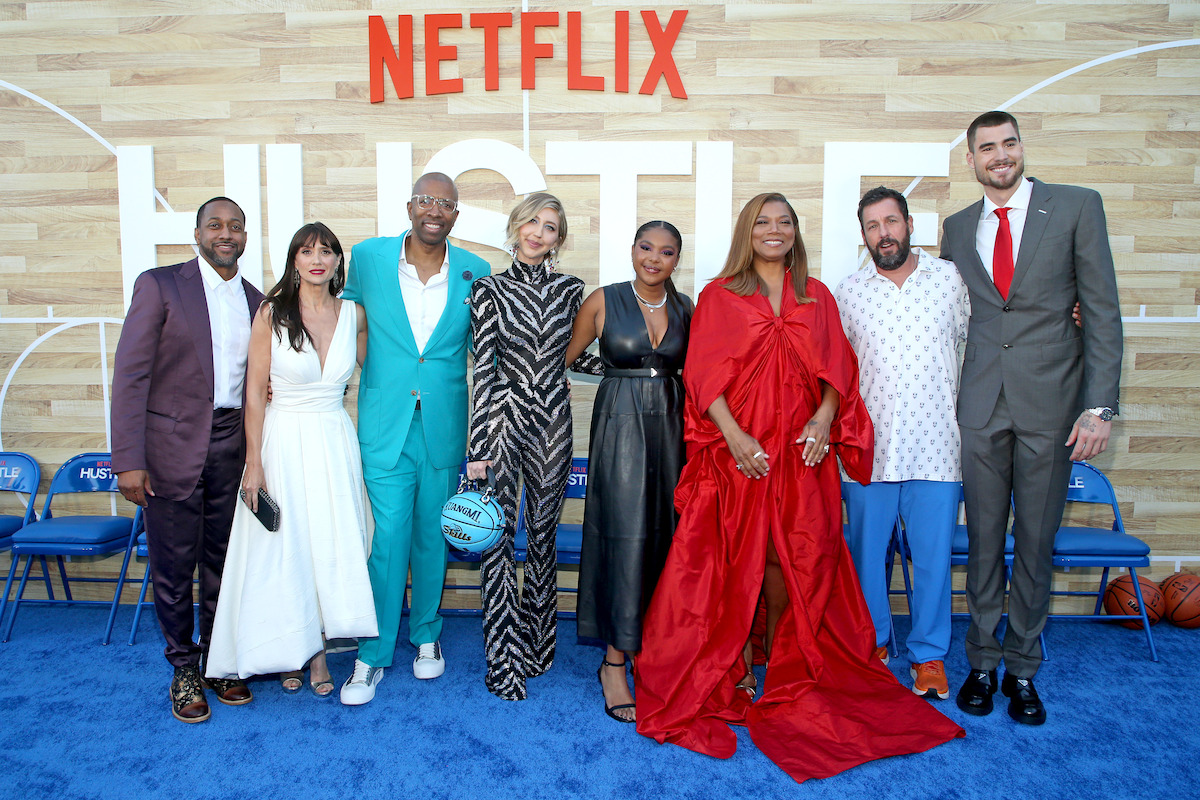 Jaleel White, María Botto, Kenny Smith, Heidi Gardner, Jordan Hull, Queen Latifah, Adam Sandler and Juancho Hernangómez - ‘Hustle’ Cast Says Adam Sander Was the Best Basketball Player on Set