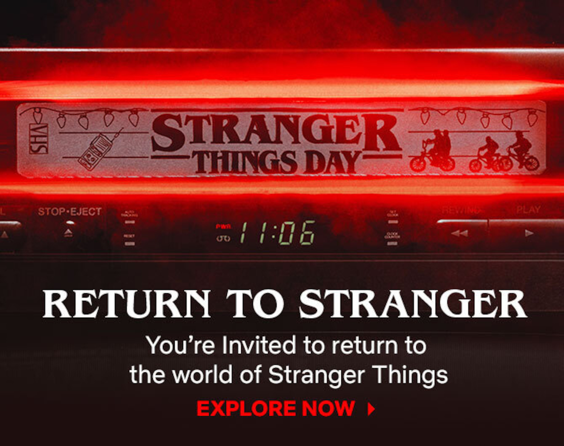 Stranger Things Day Banner